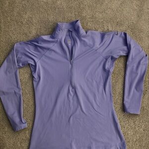 Nike Pro Women's Purple Quarter-Zip Top